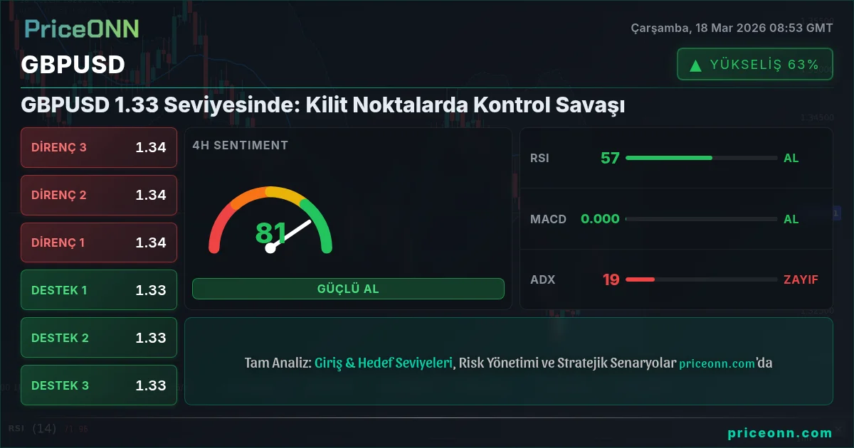 GBPUSD Teknik Analiz | PriceONN