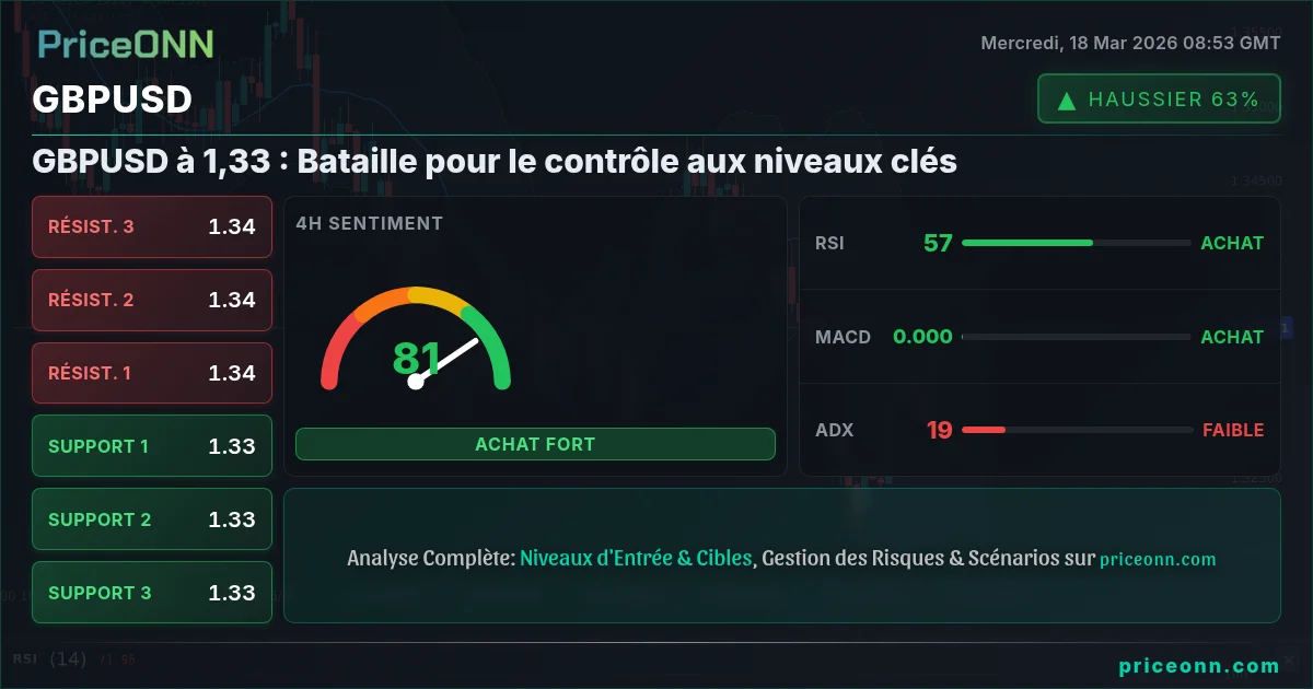 GBPUSD Analyse Technique | PriceONN