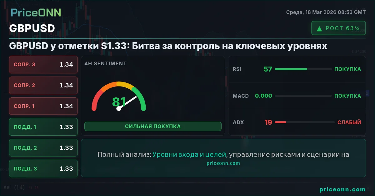 GBPUSD Технический Анализ | PriceONN