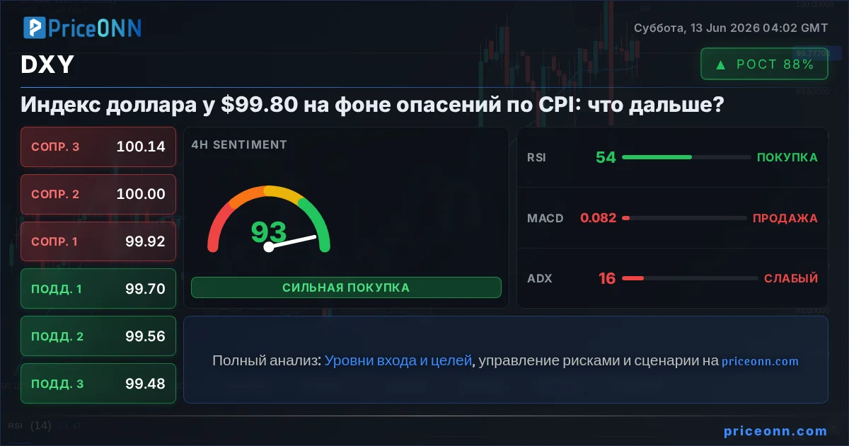 DXY Технический Анализ | PriceONN