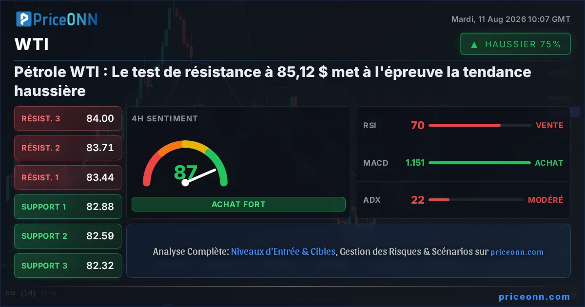 WTI Analyse Technique | PriceONN