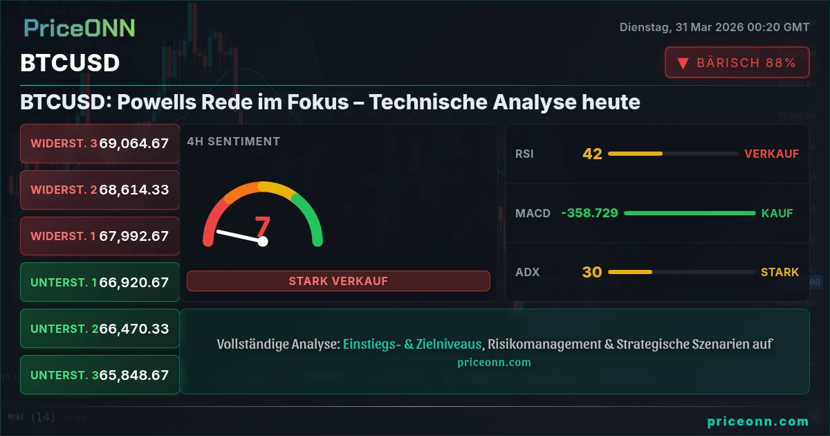 BTCUSD Technische Analyse | PriceONN