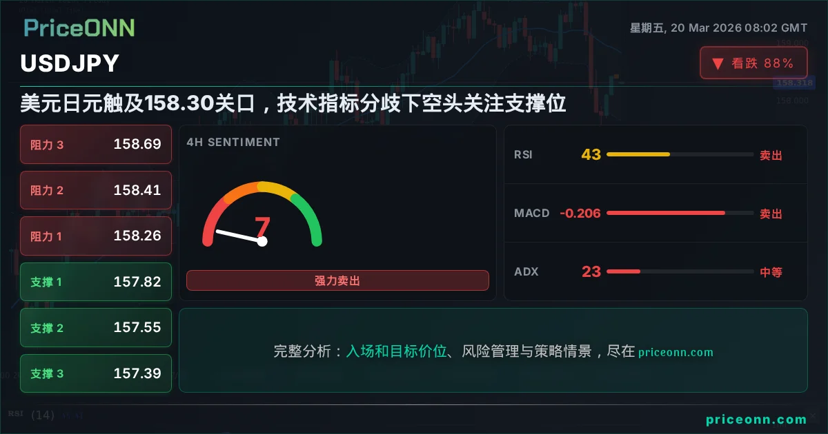 USDJPY 技术分析 | PriceONN
