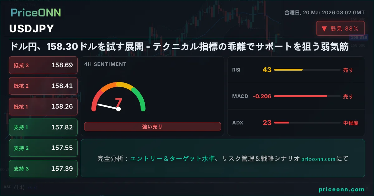 USDJPY テクニカル分析 | PriceONN