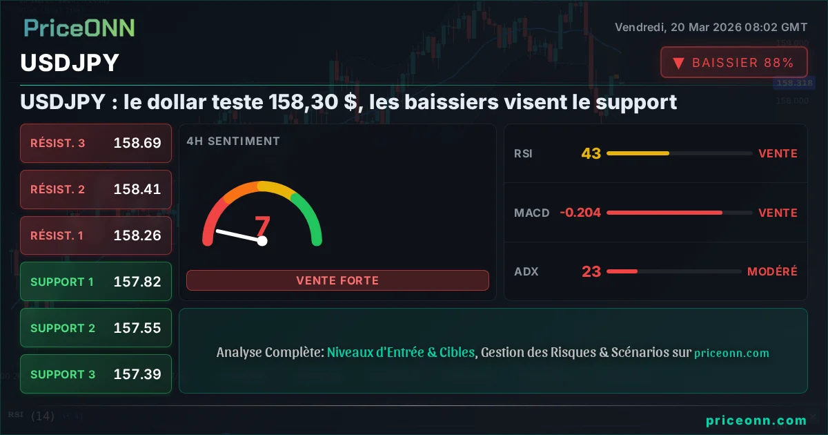 USDJPY Analyse Technique | PriceONN