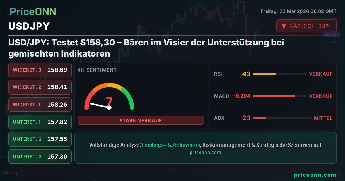 USDJPY Technische Analyse | PriceONN