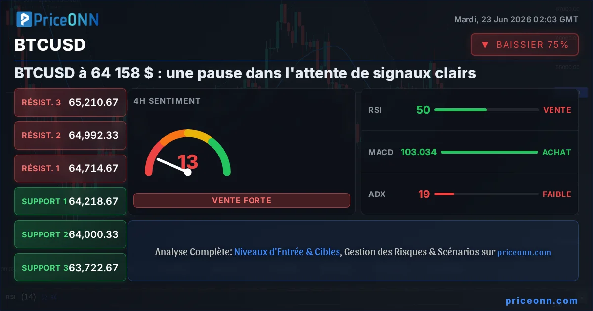 BTCUSD Analyse Technique | PriceONN
