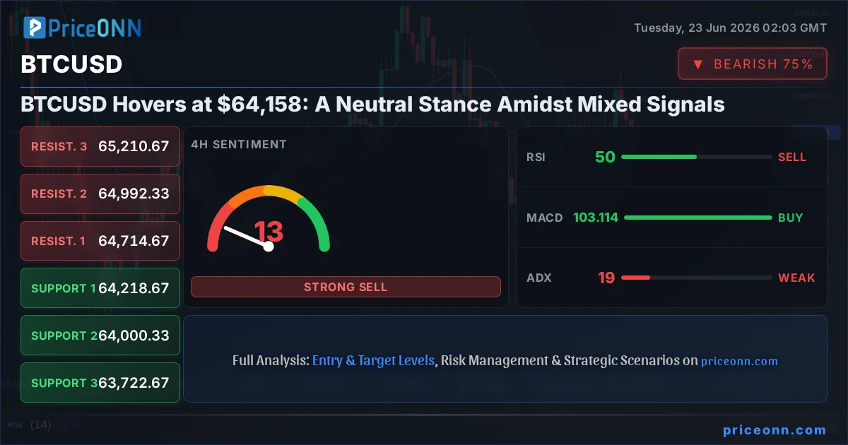 BTCUSD Technical Analysis | PriceONN