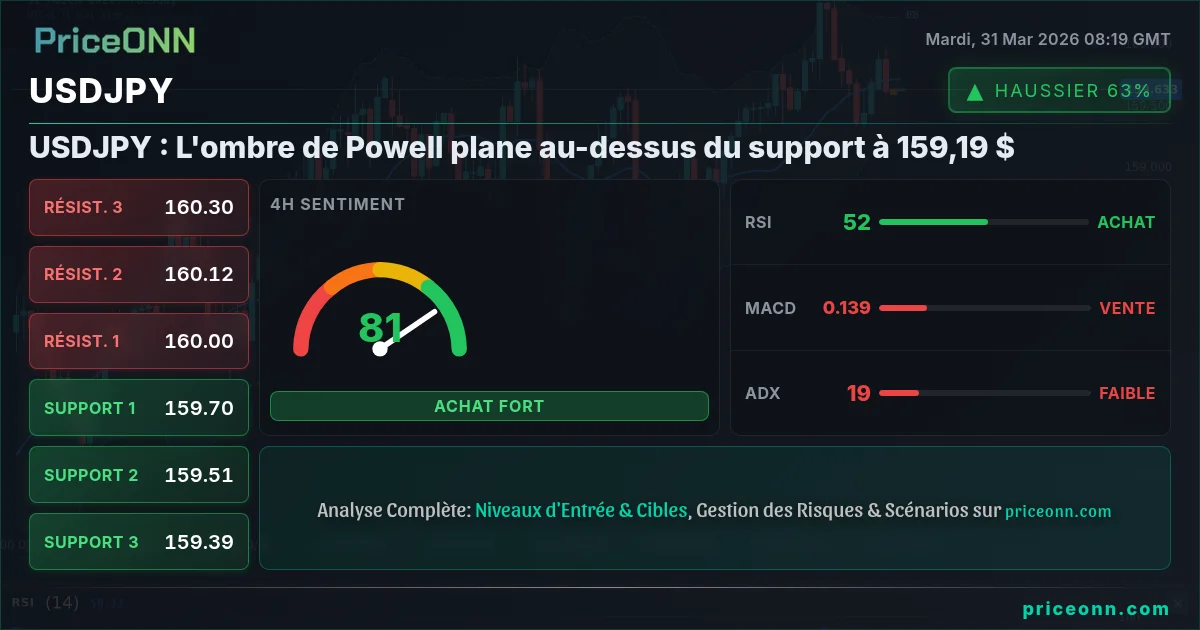 USDJPY Analyse Technique | PriceONN