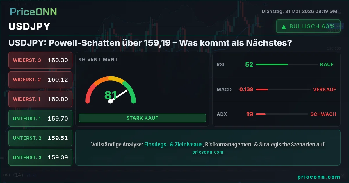 USDJPY Technische Analyse | PriceONN