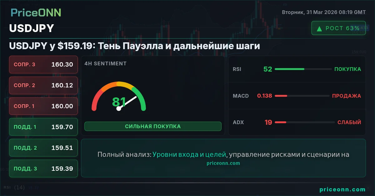 USDJPY Технический Анализ | PriceONN