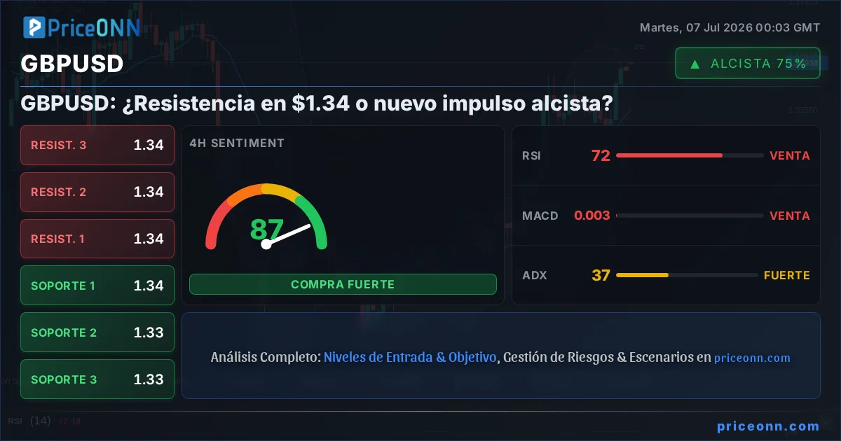 GBPUSD Análisis Técnico | PriceONN