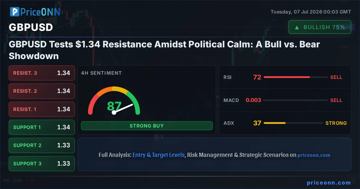 GBPUSD Technical Analysis | PriceONN