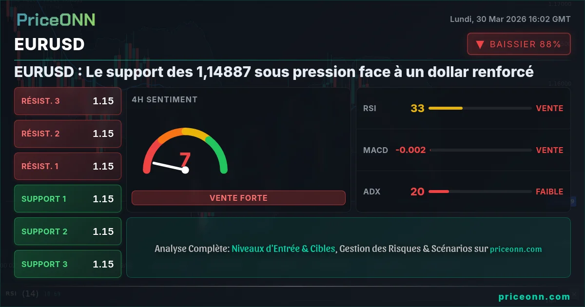 EURUSD Analyse Technique | PriceONN