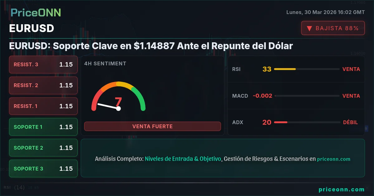 EURUSD Análisis Técnico | PriceONN