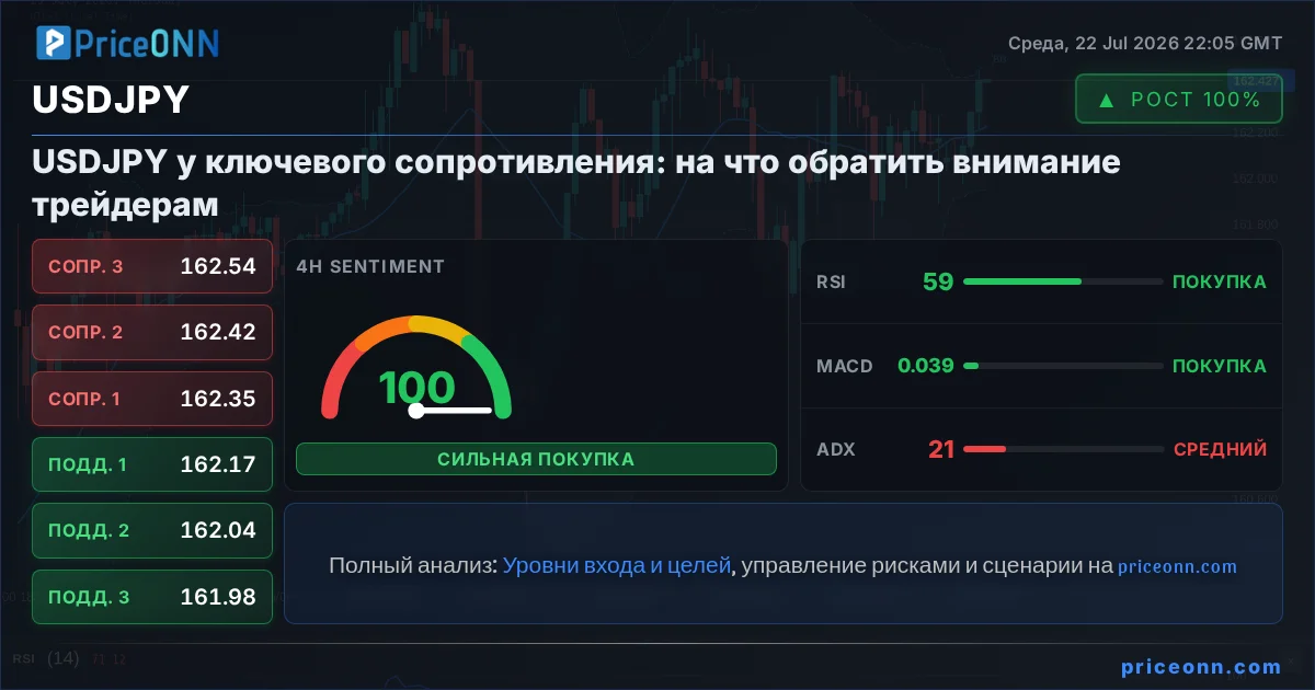 USDJPY Технический Анализ | PriceONN