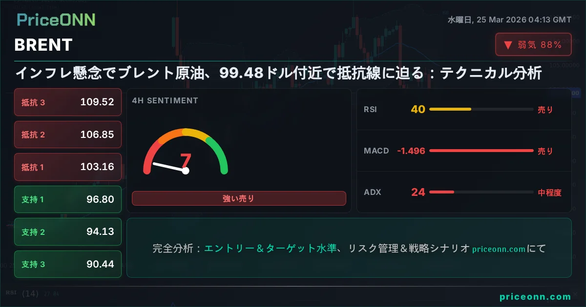 BRENT テクニカル分析 | PriceONN