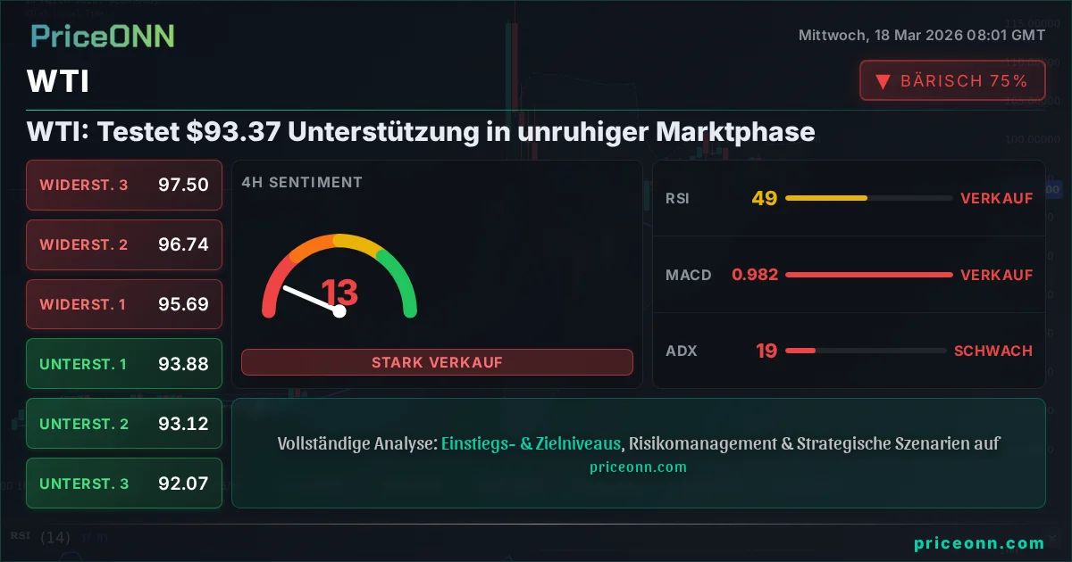 WTI Technische Analyse | PriceONN