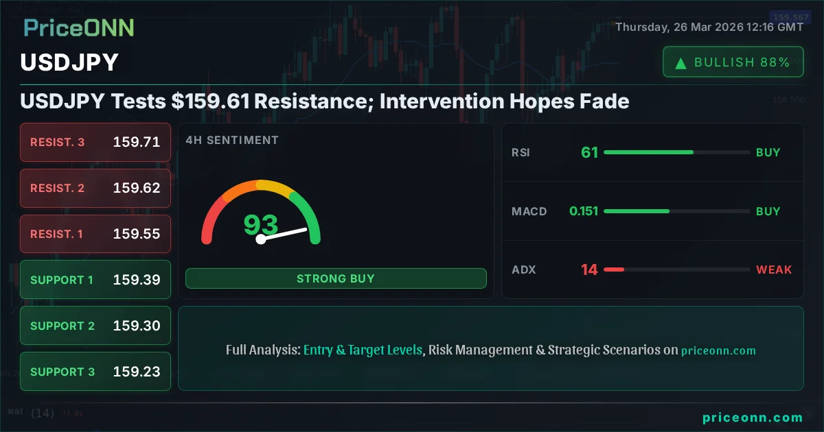 USDJPY Technical Analysis | PriceONN