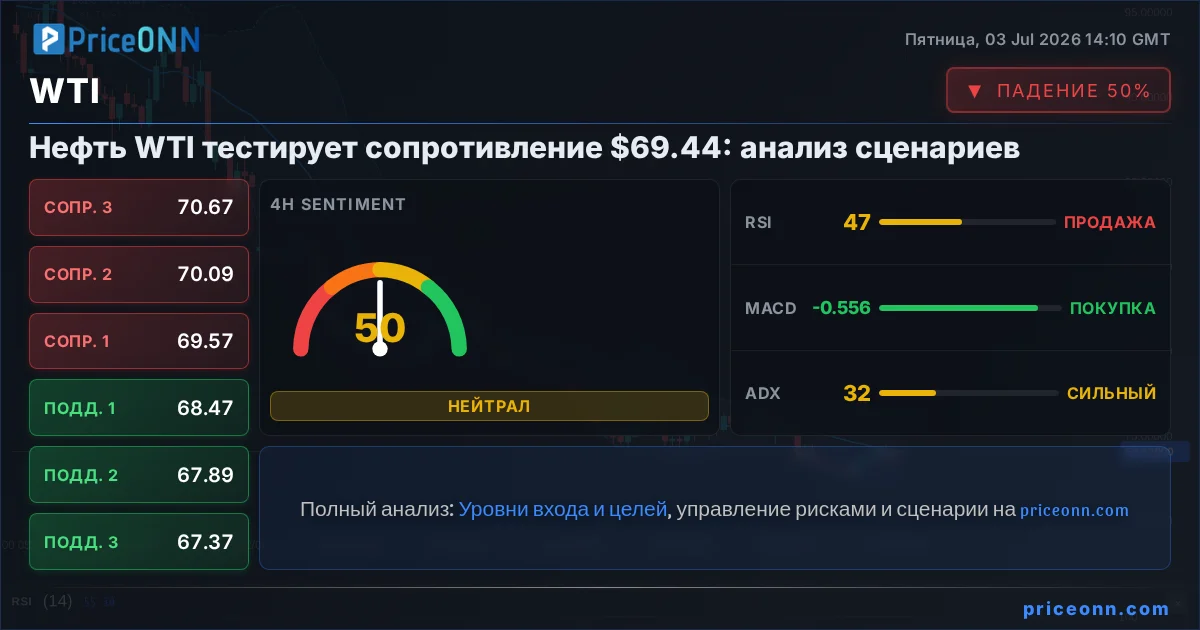 WTI Технический Анализ | PriceONN