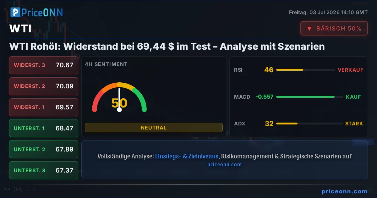 WTI Technische Analyse | PriceONN