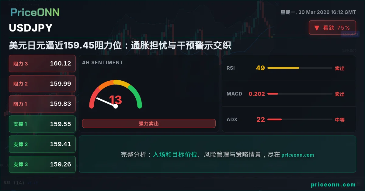 USDJPY 技术分析 | PriceONN