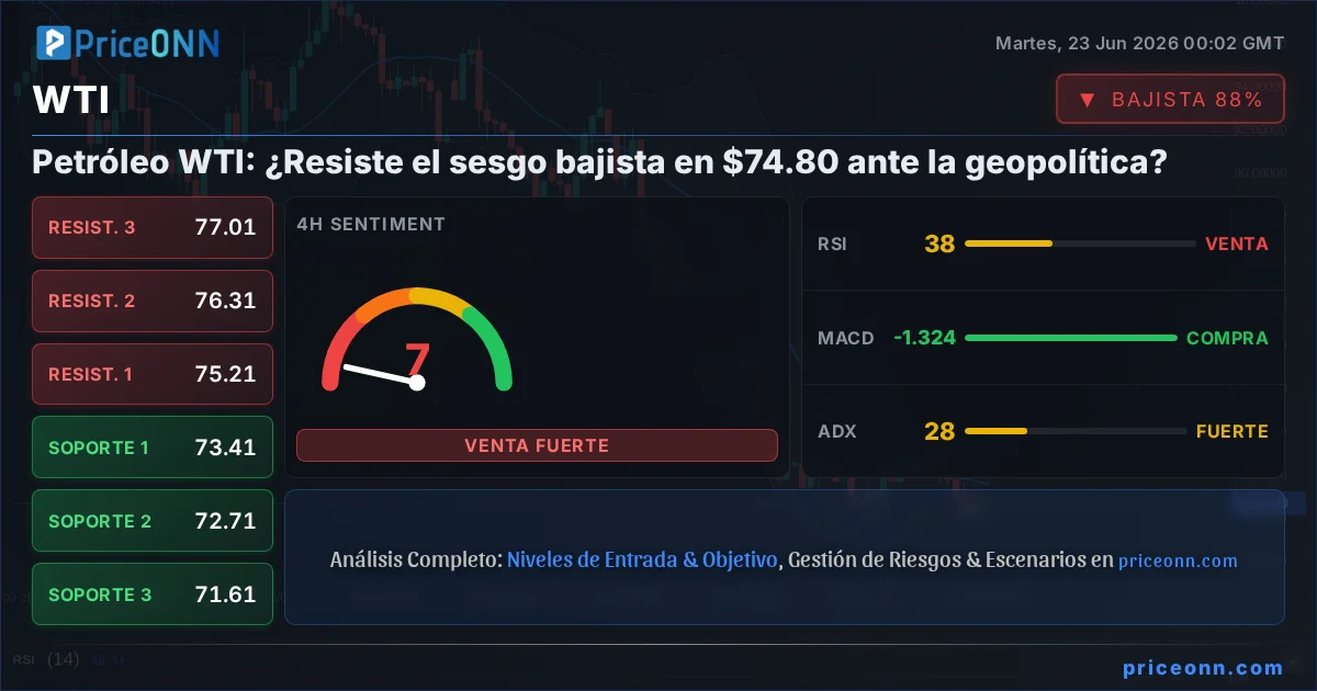 WTI Análisis Técnico | PriceONN