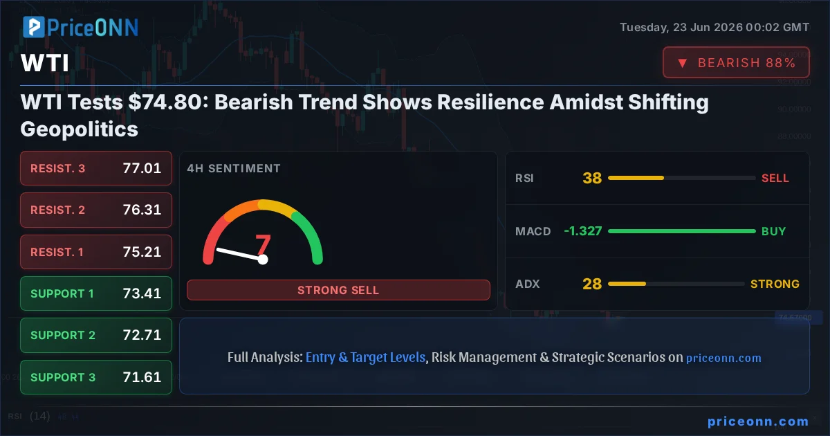 WTI Technical Analysis | PriceONN
