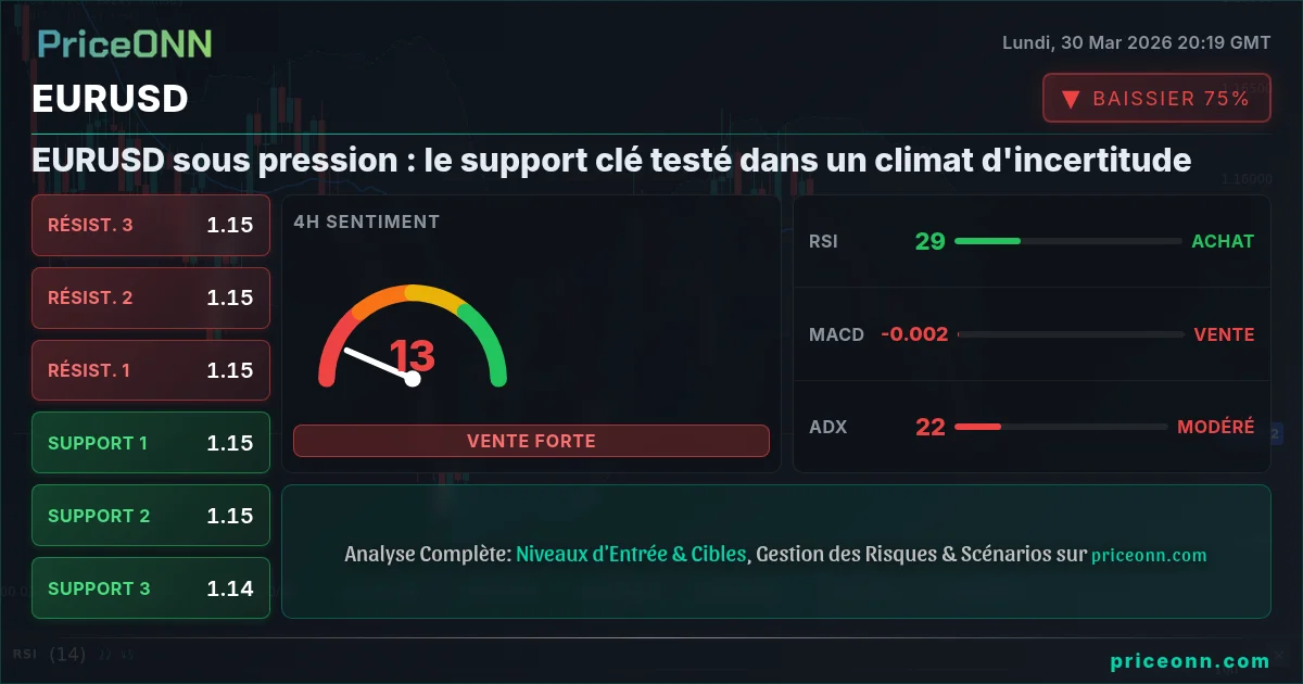 EURUSD Analyse Technique | PriceONN