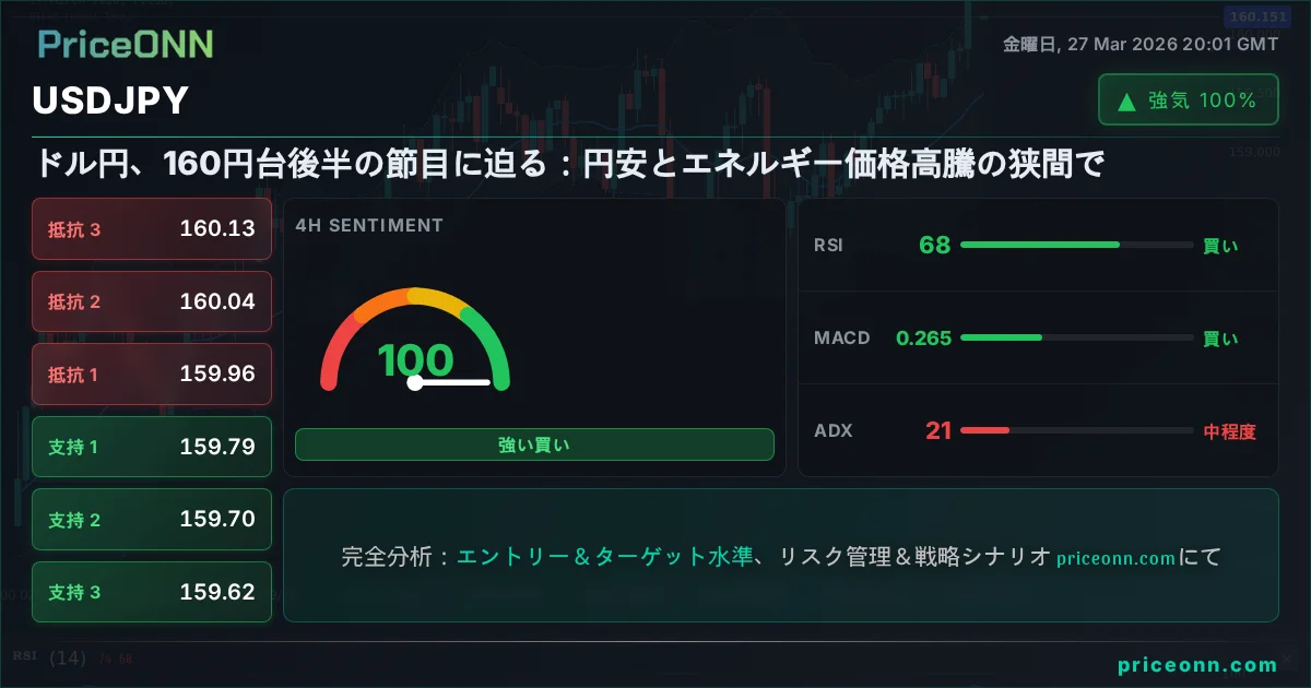 USDJPY テクニカル分析 | PriceONN