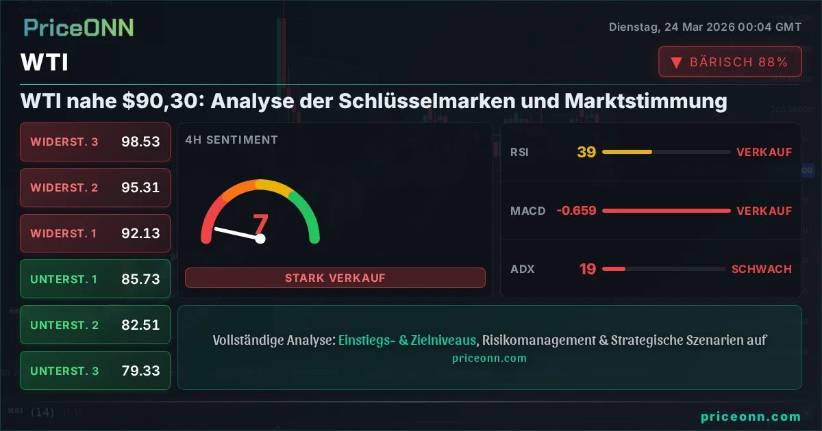 WTI Technische Analyse | PriceONN