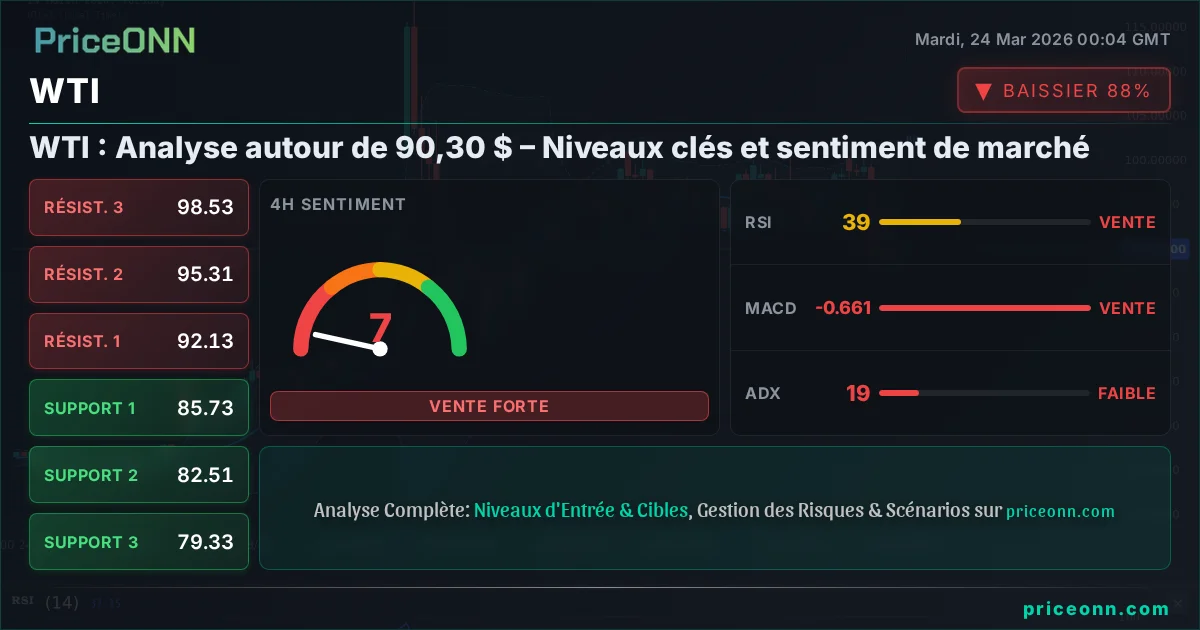 WTI Analyse Technique | PriceONN