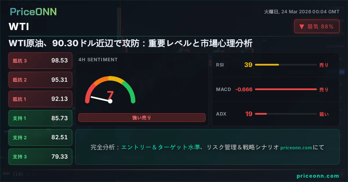 WTI テクニカル分析 | PriceONN