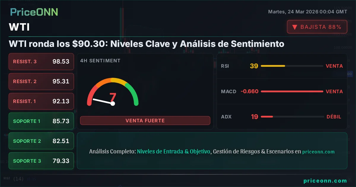 WTI Análisis Técnico | PriceONN