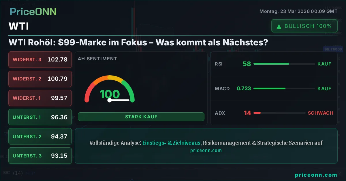 WTI Technische Analyse | PriceONN
