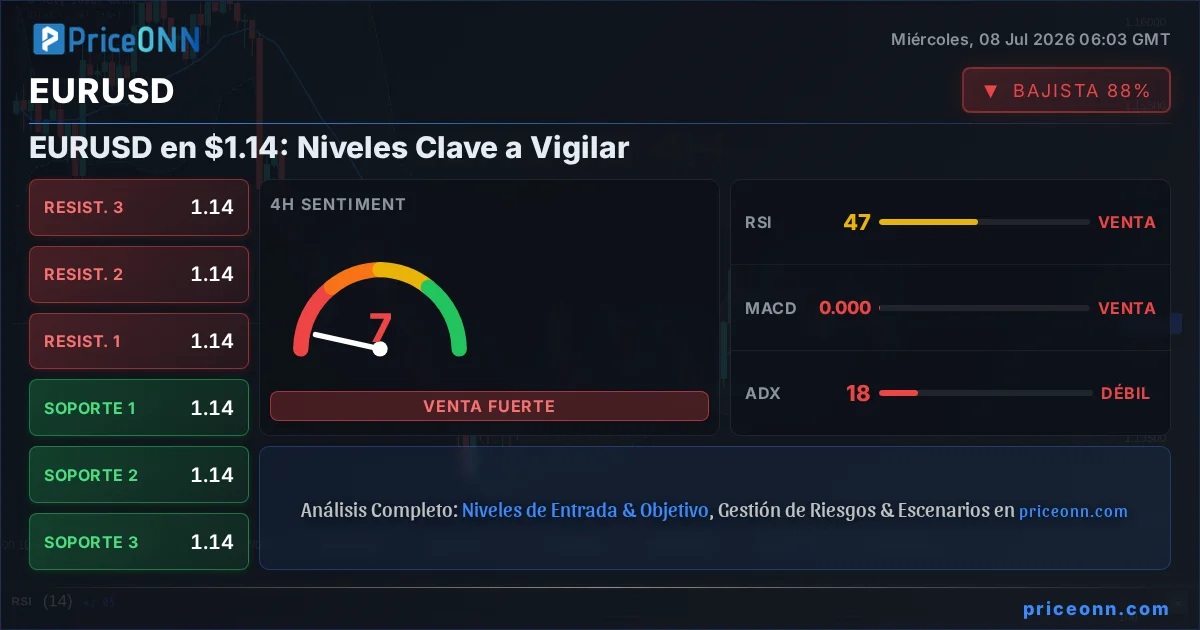 EURUSD Análisis Técnico | PriceONN