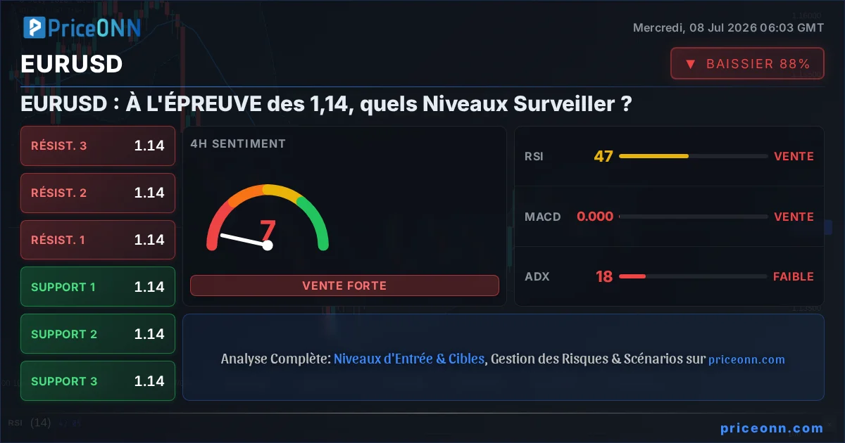 EURUSD Analyse Technique | PriceONN