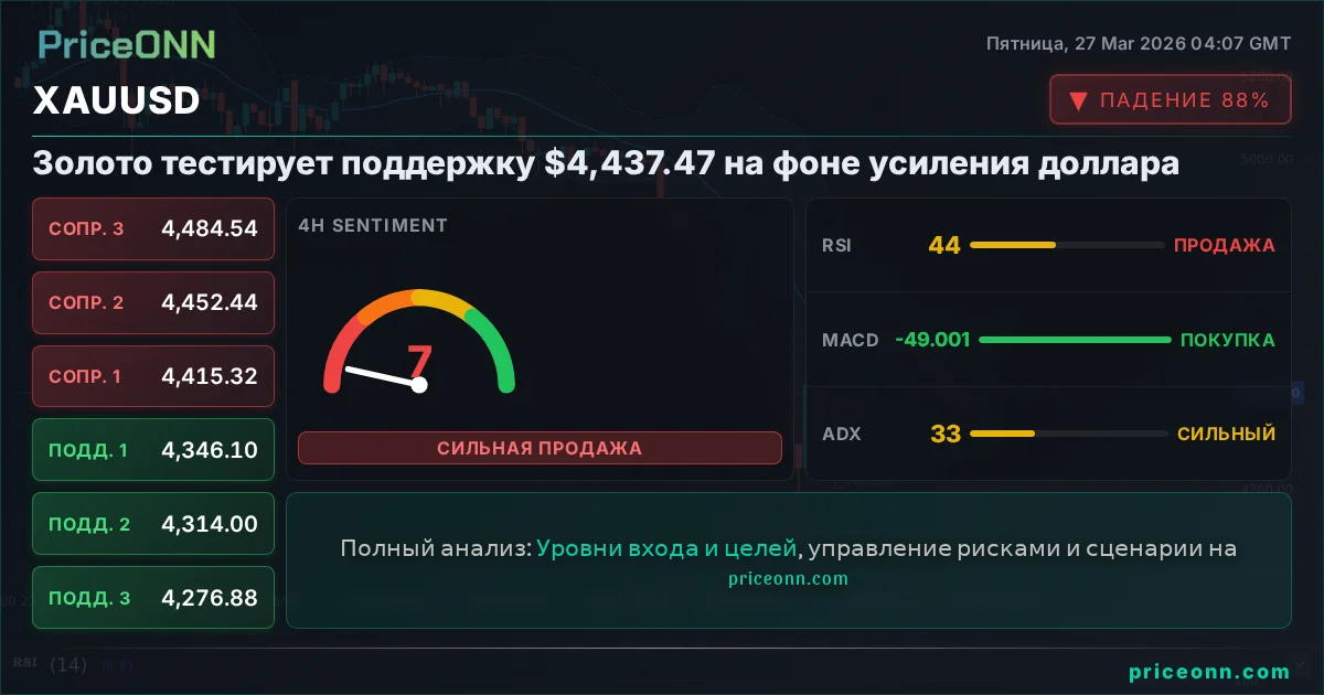 XAUUSD Технический Анализ | PriceONN
