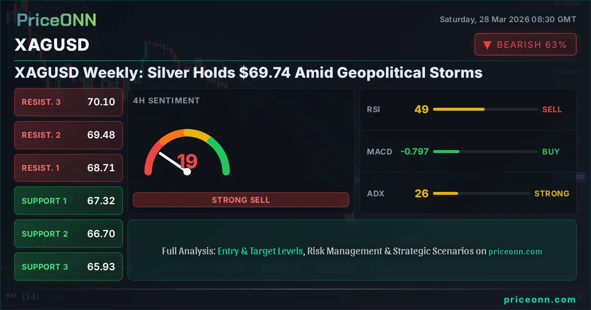 XAGUSD Technical Analysis | PriceONN
