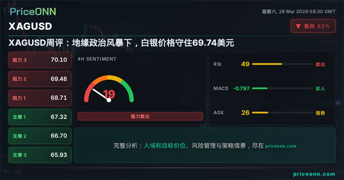 XAGUSD 技术分析 | PriceONN