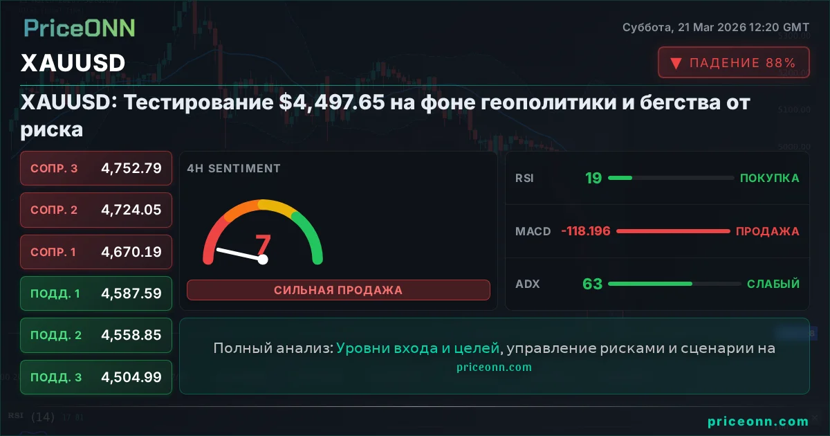 XAUUSD Технический Анализ | PriceONN