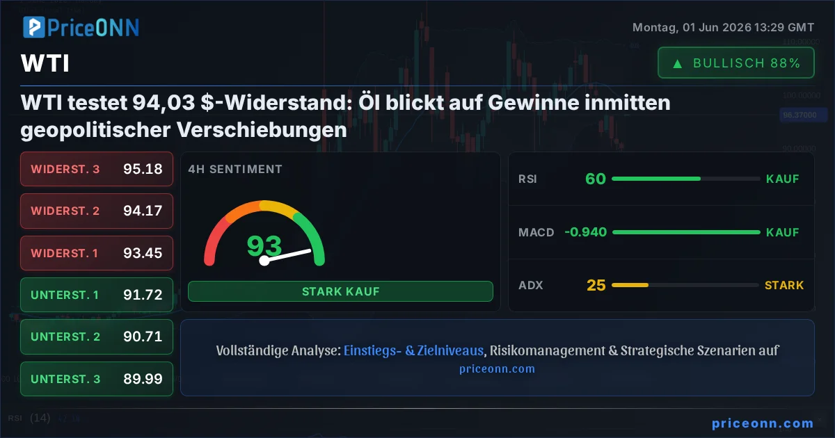 WTI Technische Analyse | PriceONN