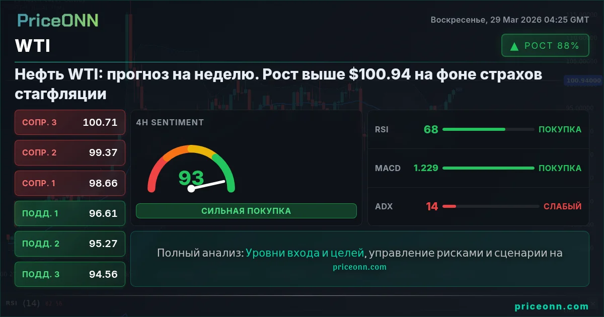 WTI Технический Анализ | PriceONN