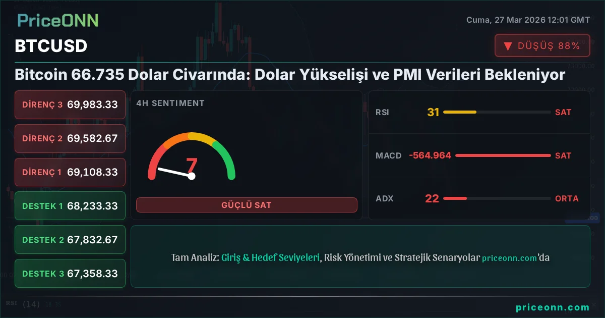 BTCUSD Teknik Analiz | PriceONN