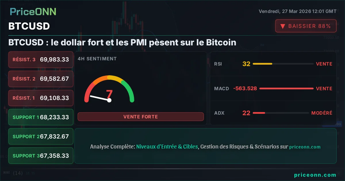 BTCUSD Analyse Technique | PriceONN