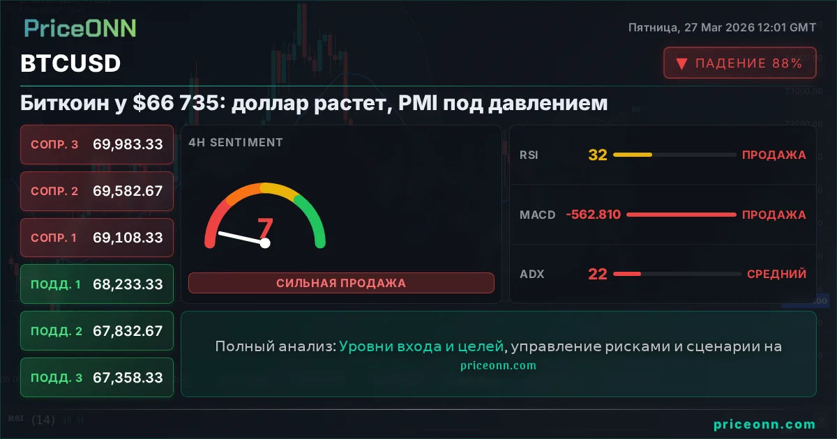 BTCUSD Технический Анализ | PriceONN