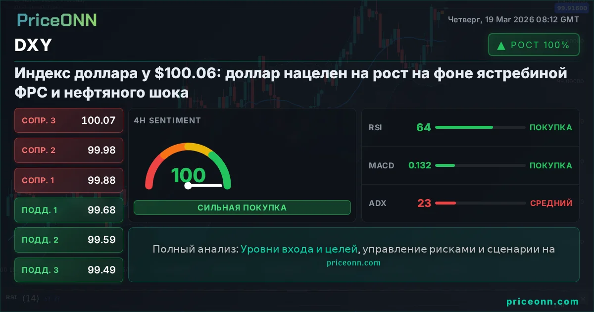 DXY Технический Анализ | PriceONN