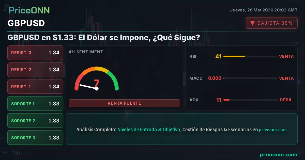 GBPUSD Análisis Técnico | PriceONN