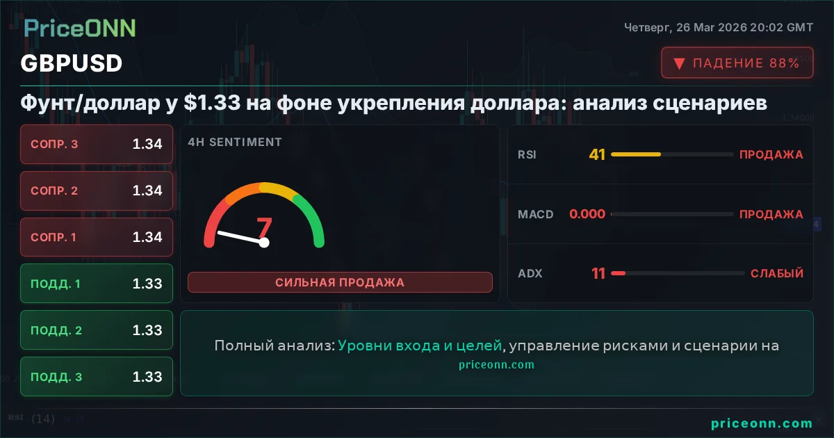 GBPUSD Технический Анализ | PriceONN