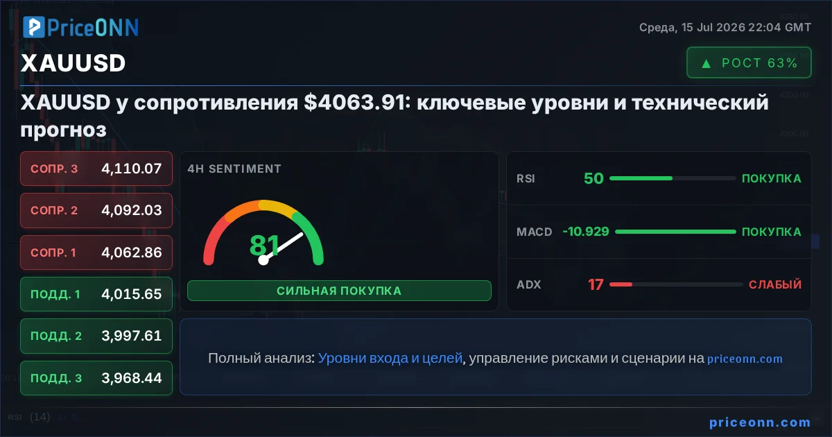 XAUUSD Insight Card